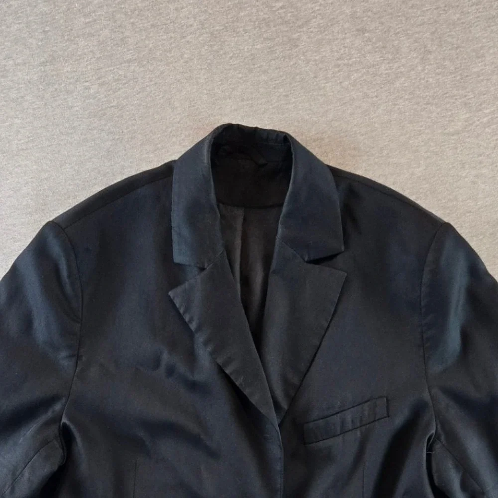 COS Blazer Mens 40 Black Lyocell 1 Button Minimalist Quiet‎ Luxury Contemporary